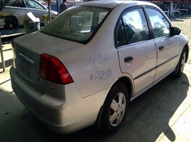 2001 HONDA CIVIC, SILVER, DX MODEL, 1.7L, AT.  A25191
